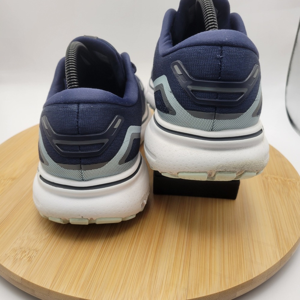 Brooks Ghost 15 Navy Blue Running Shoes Womens 10.5 Extra Wide 2E 1203802E450 - Picture 7 of 10